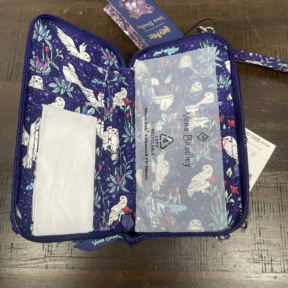 Vera Bradley Harry Potter Forbidden Forest RFID All In One Crossbody Bag Wallet